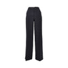 linen-blend straight leg pants