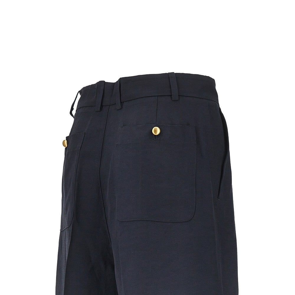 raisa linen-blend shorts