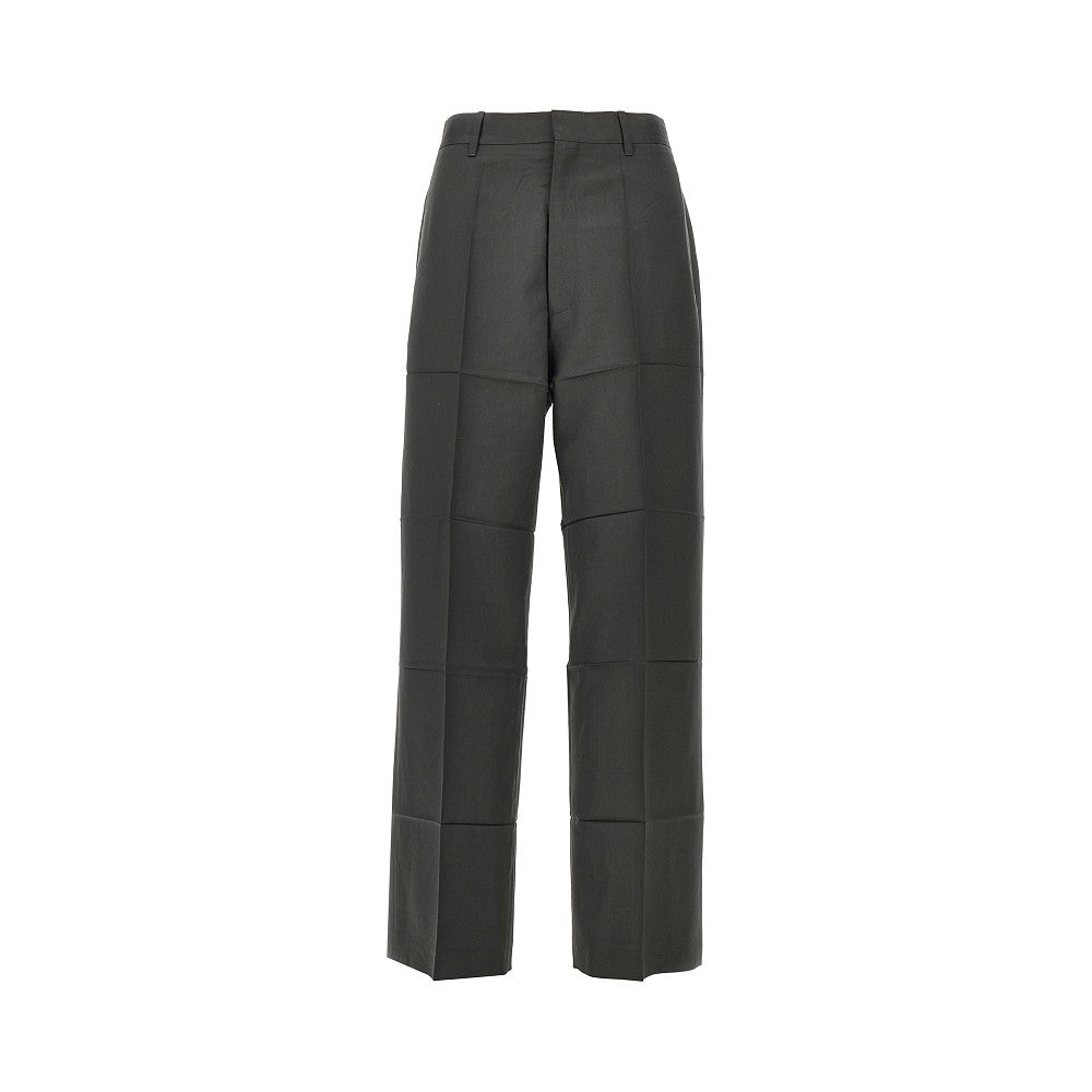 pressed gabardine pants