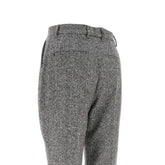 DOLCE&GABBANA 44 two-tone wool high-rise pants