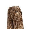 wide-leg pants with leopard-print