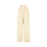 JIL SANDER 34 wool ripstop pants