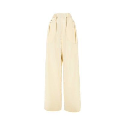 JIL SANDER 34 wool ripstop pants