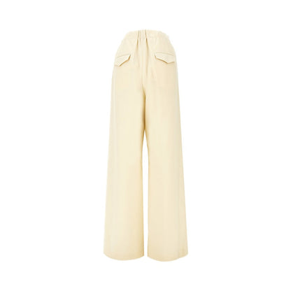 JIL SANDER 34 wool ripstop pants