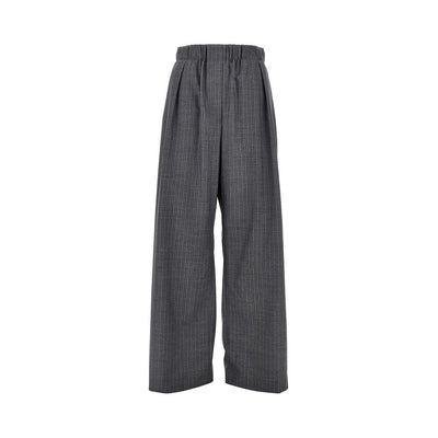 pinstriped wool pants
