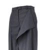 draped-effect fil-à-fil wool pants
