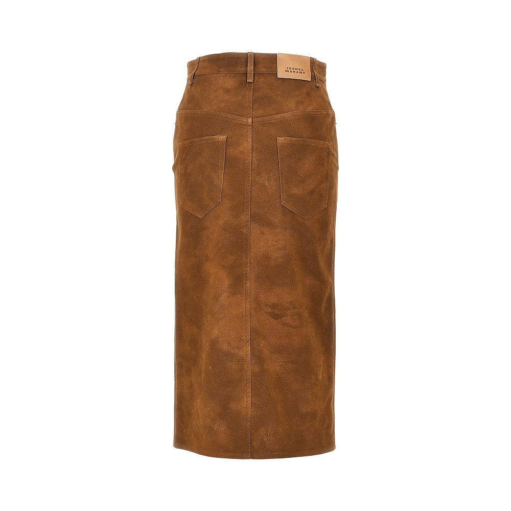bisane faux leather skirt