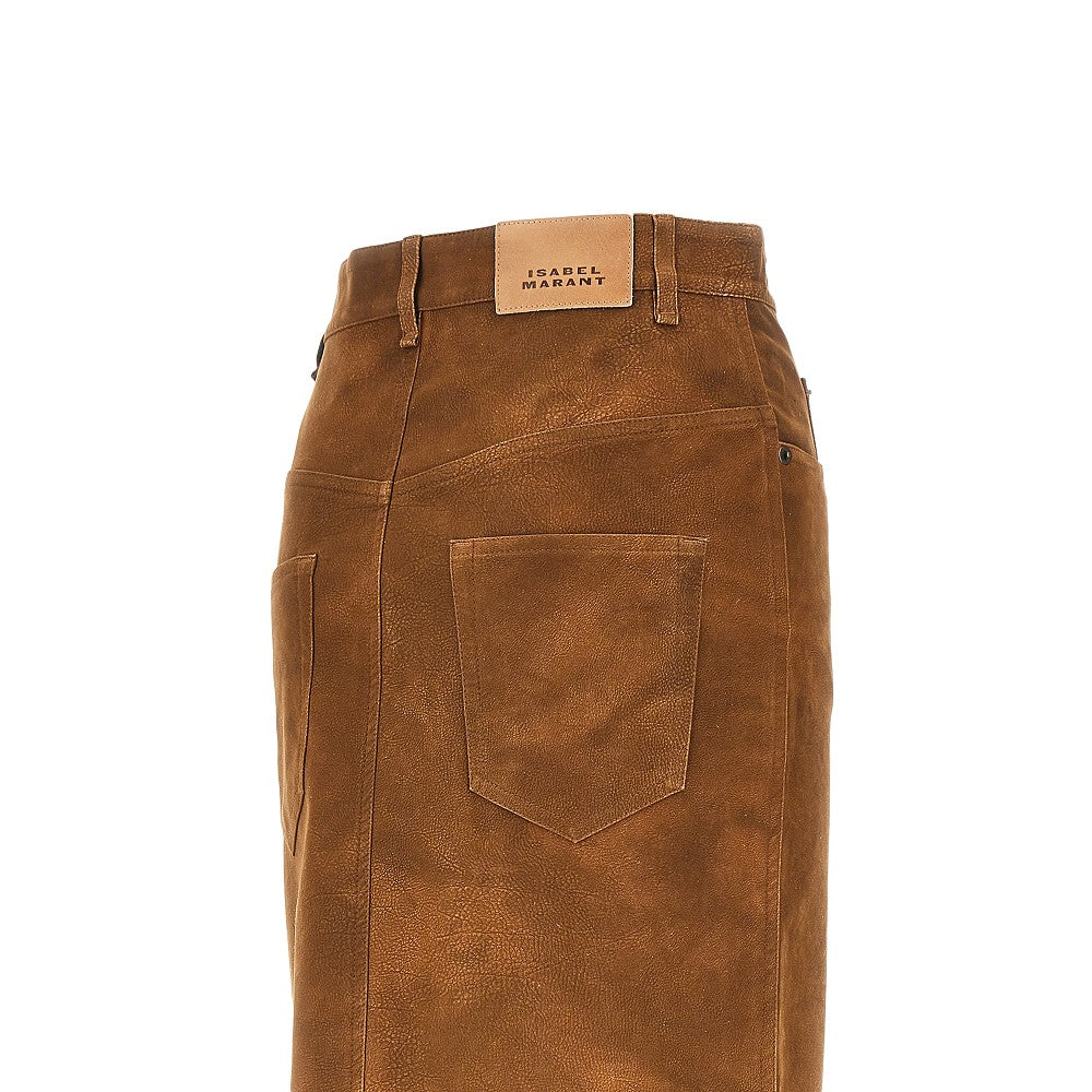 bisane faux leather skirt