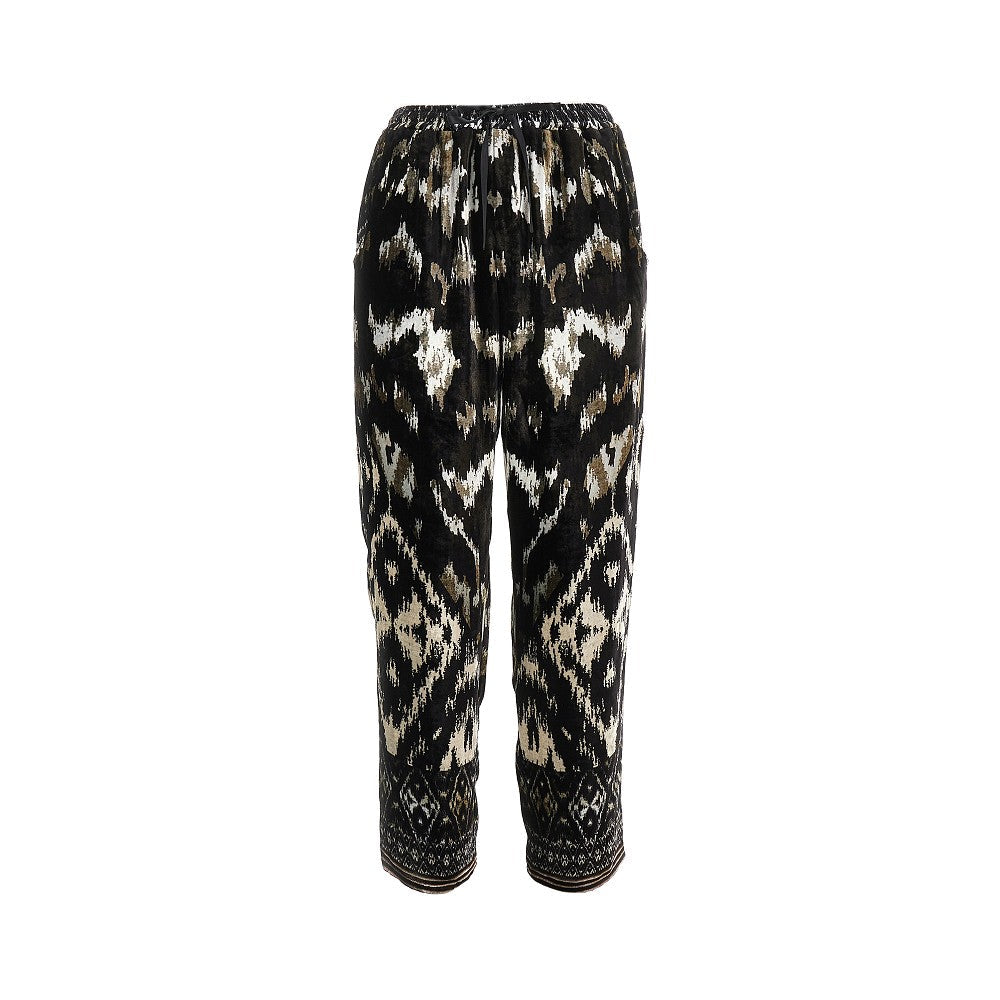 PIERRE LOUIS MASCIA S printed chenille tapered pants