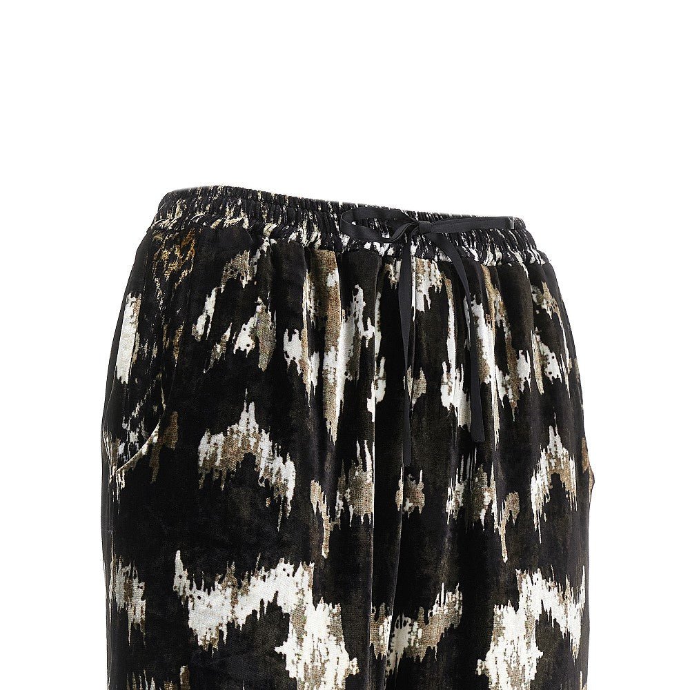 PIERRE LOUIS MASCIA S printed chenille tapered pants