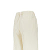 wool gabardine pants with drawstring