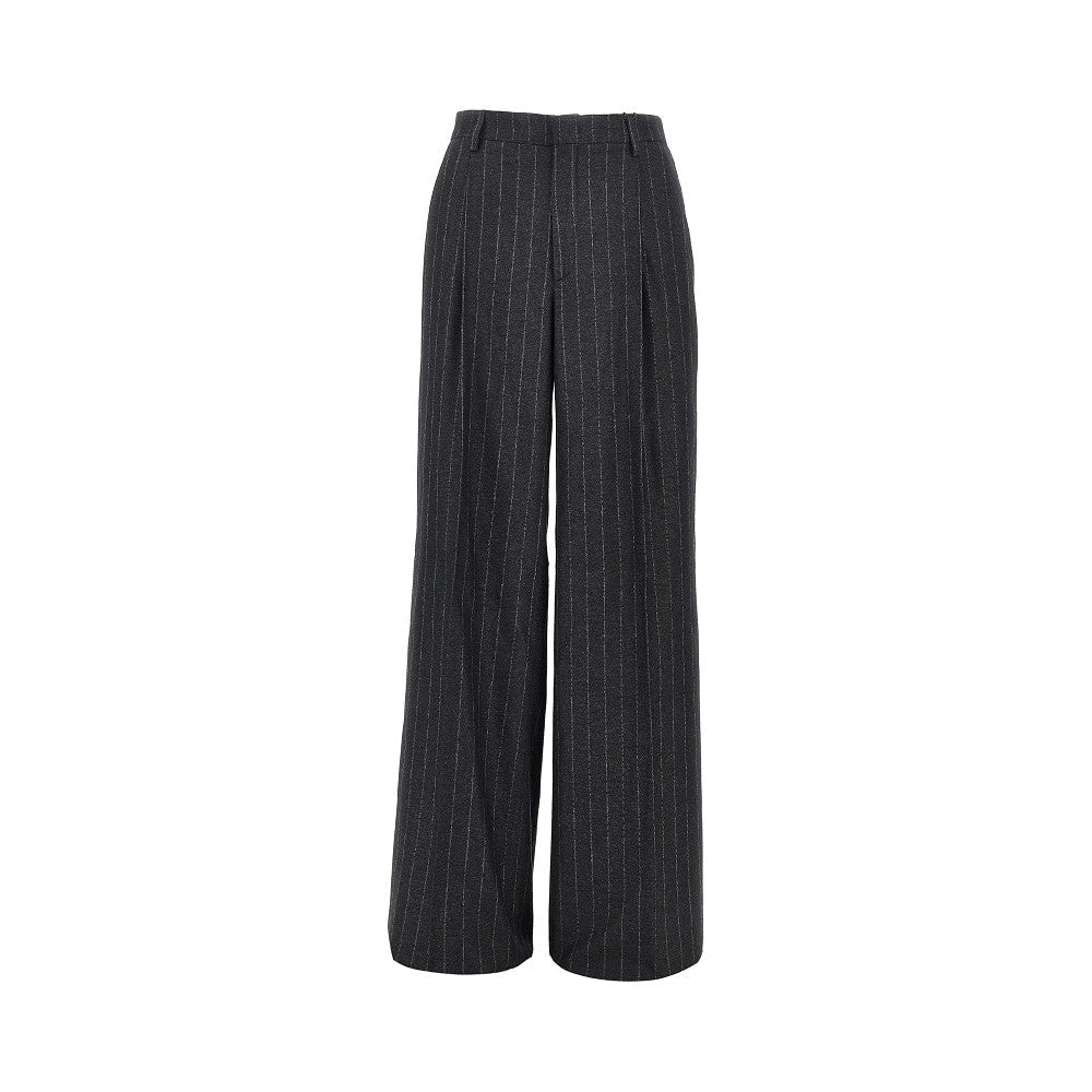 TAGLIATORE 40 pinstriped wool blend pants with dart
