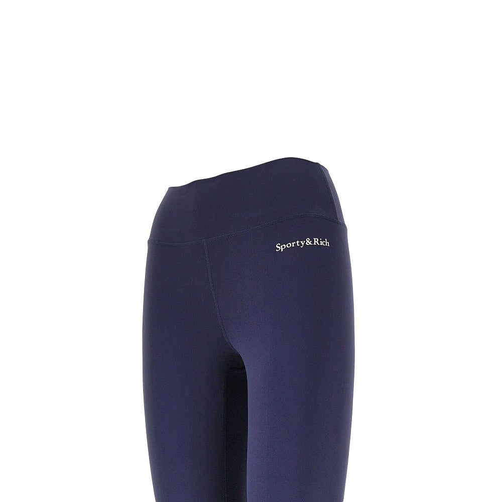 serif logo leggings