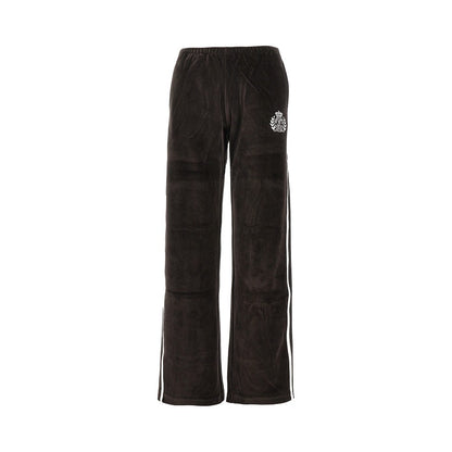 SPORTY AND RICH S ny crest velour track pants
