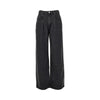 wide-leg denim pants
