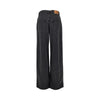 wide-leg denim pants