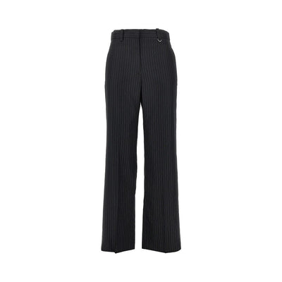 wool-blend pinstriped pants