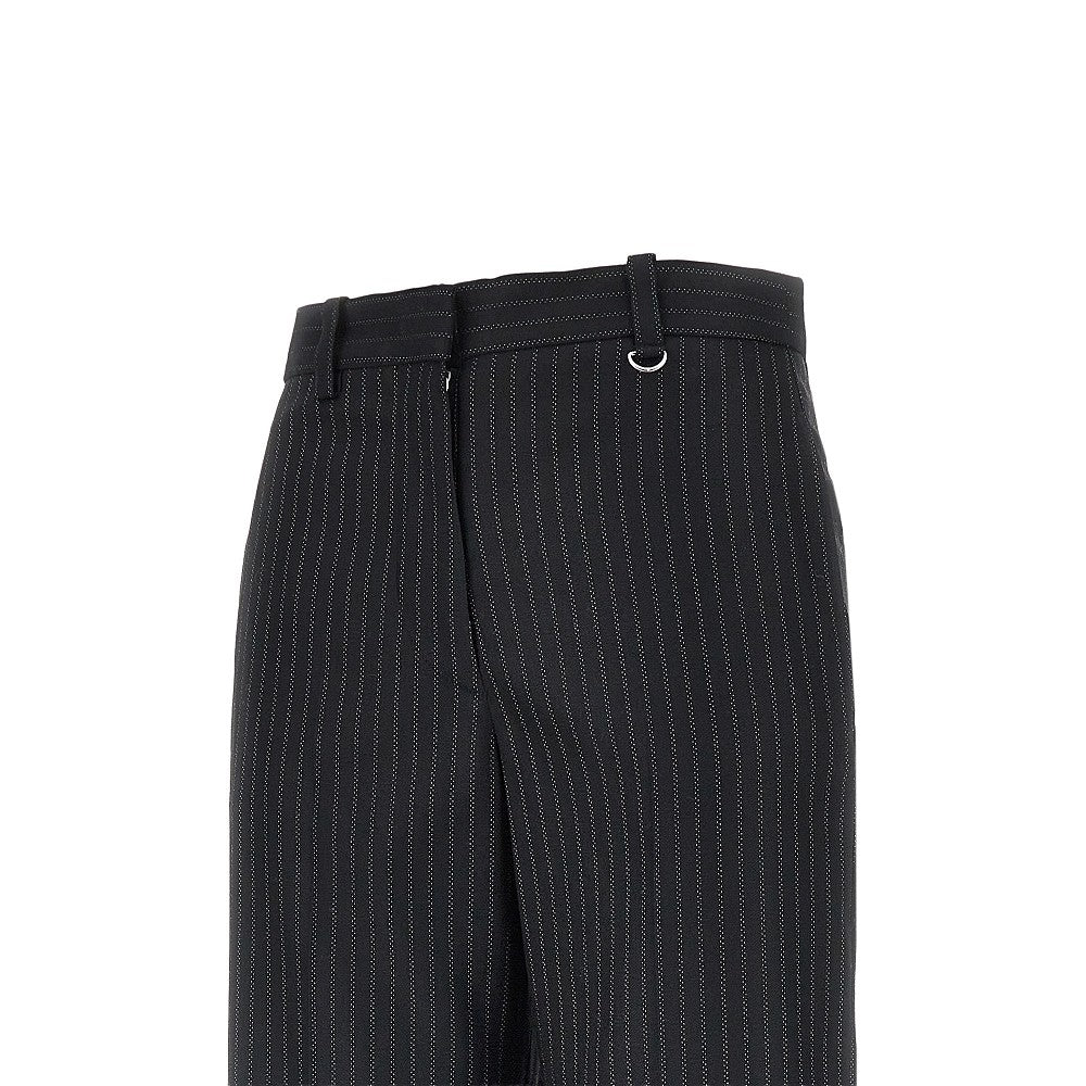 wool-blend pinstriped pants