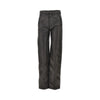coated denim twisted pants