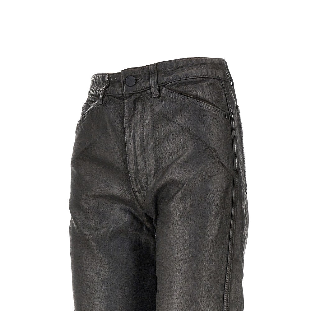 LEMAIRE 36 coated denim twisted pants