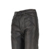 coated denim twisted pants