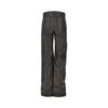 coated denim twisted pants