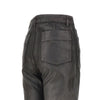 coated denim twisted pants