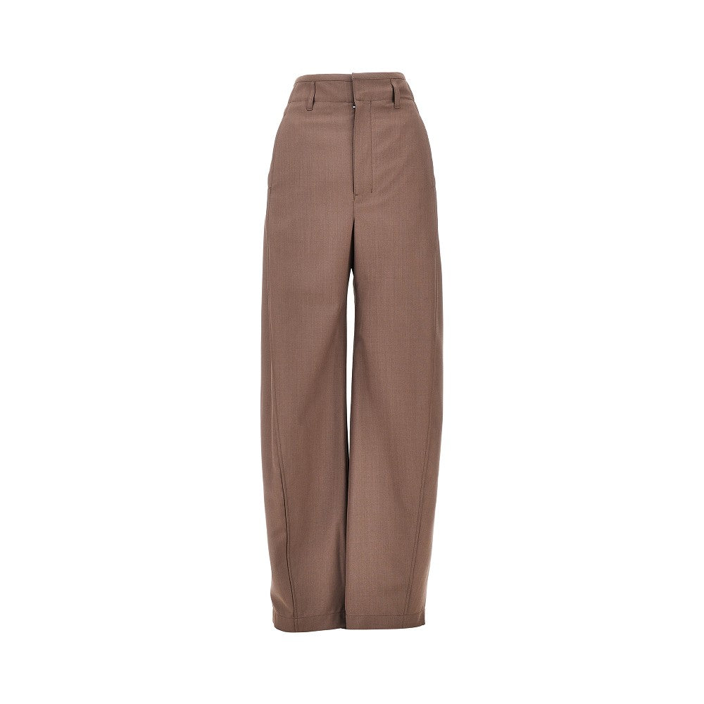 blend tropical wool baggy pants