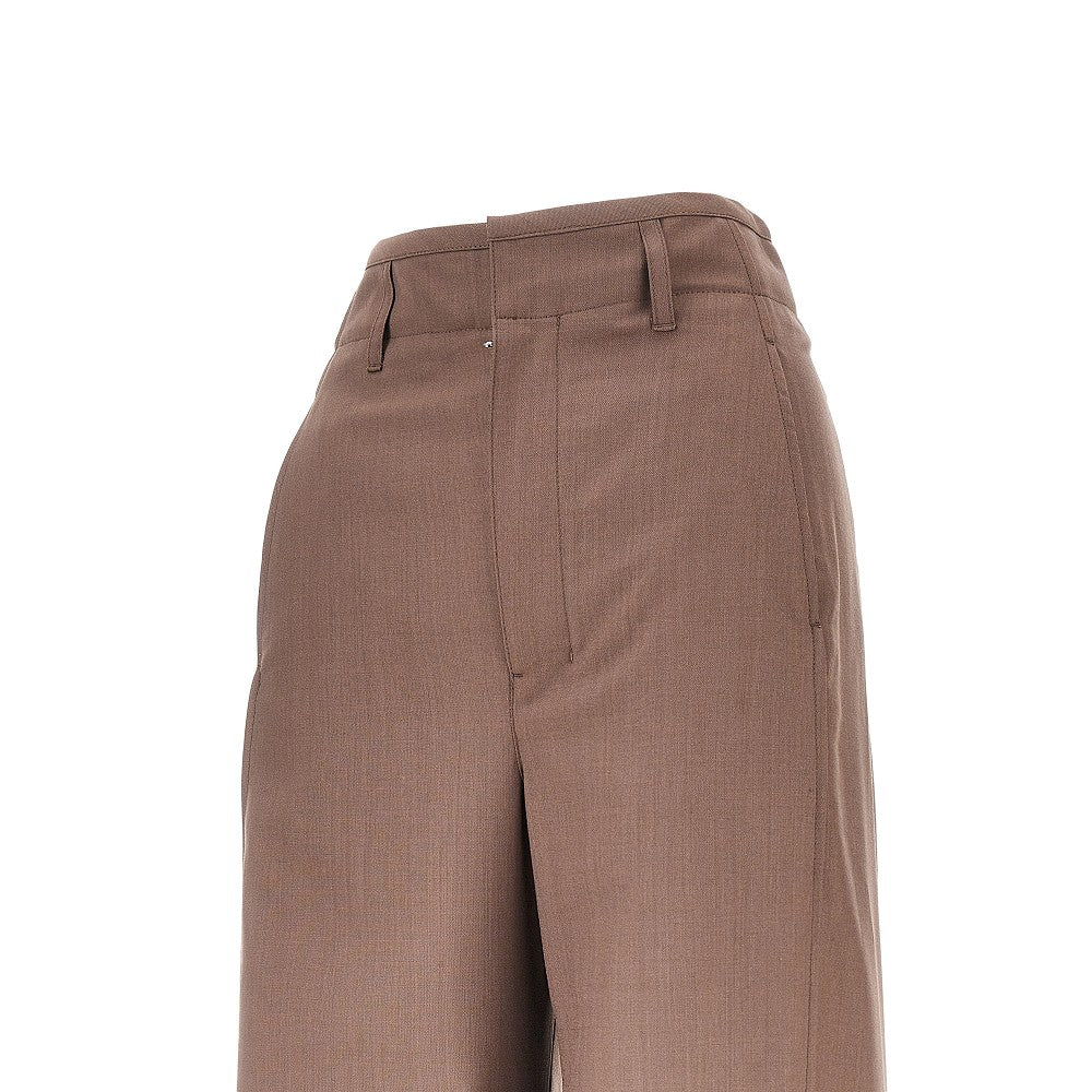 blend tropical wool baggy pants