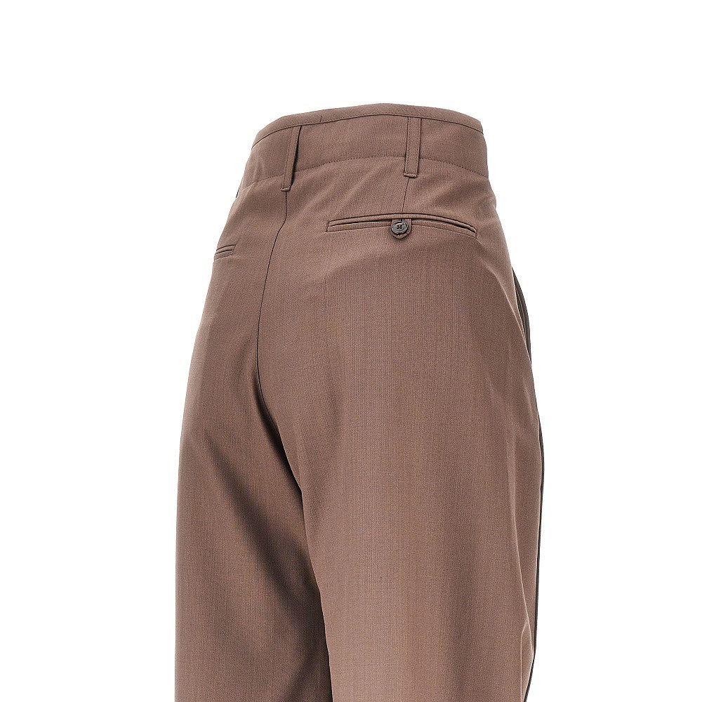 blend tropical wool baggy pants