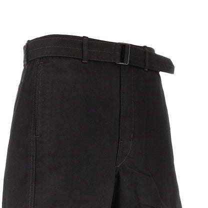 LEMAIRE M twisted denim pants with belt