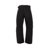 twisted denim pants with belt