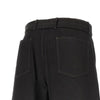 twisted denim pants with belt