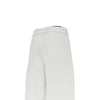 twisted denim pants with belt