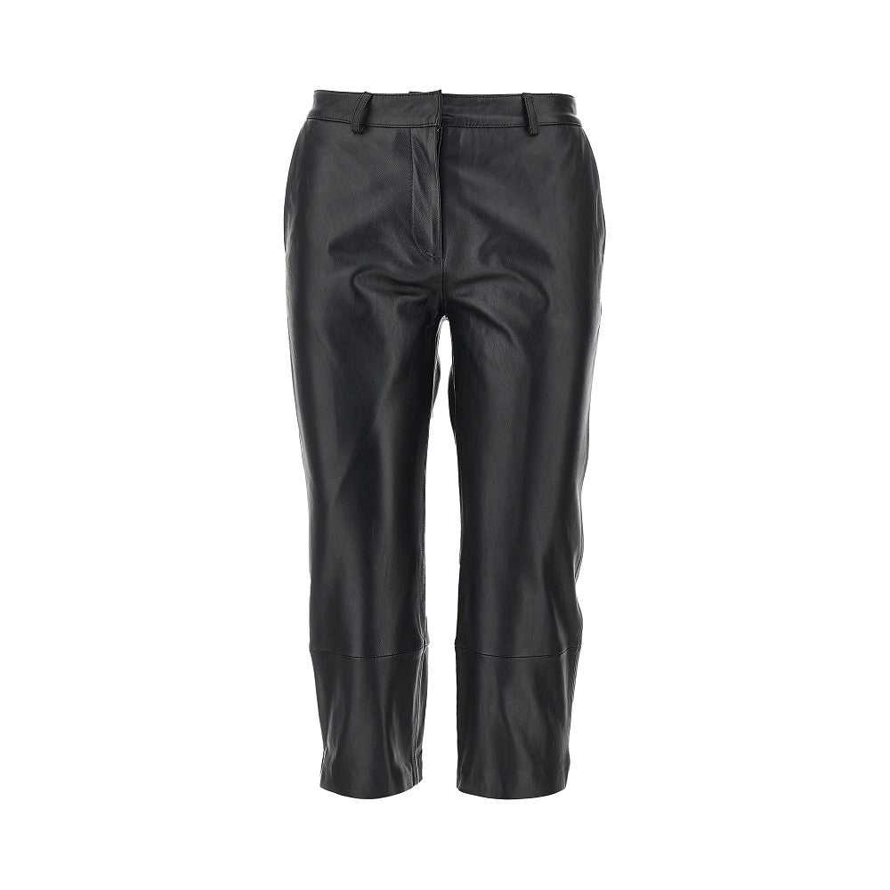 THE FRANKIE SHOP L lior leather capri pants