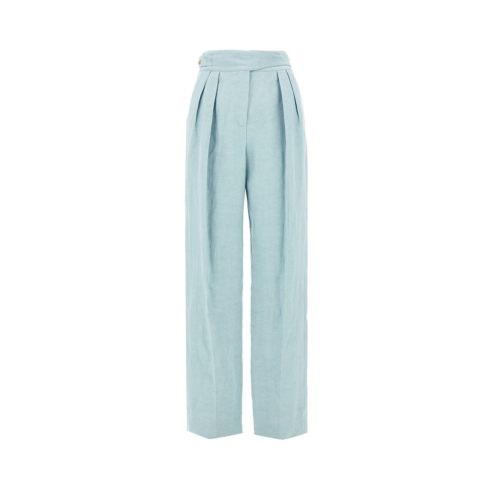 BLAZE I tomo silk and linen pants