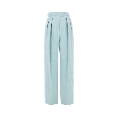 tomo silk and linen pants