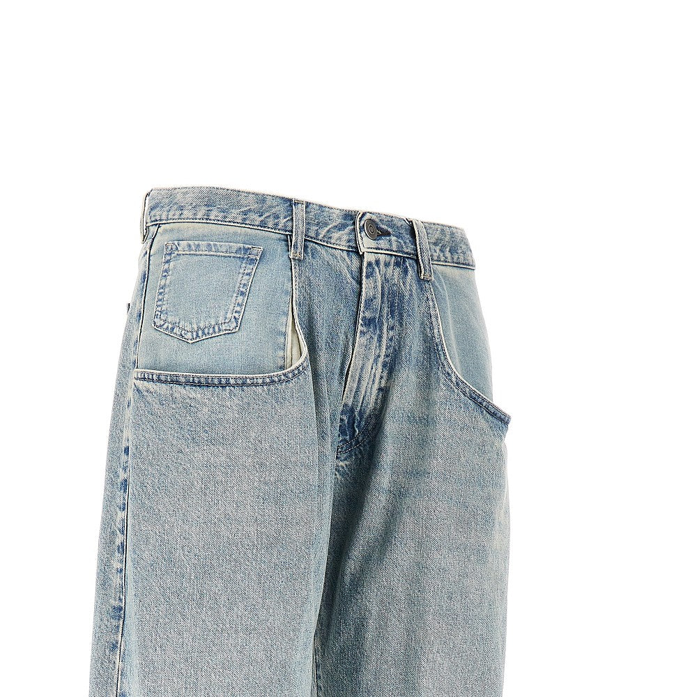 straight leg loose fit jeans