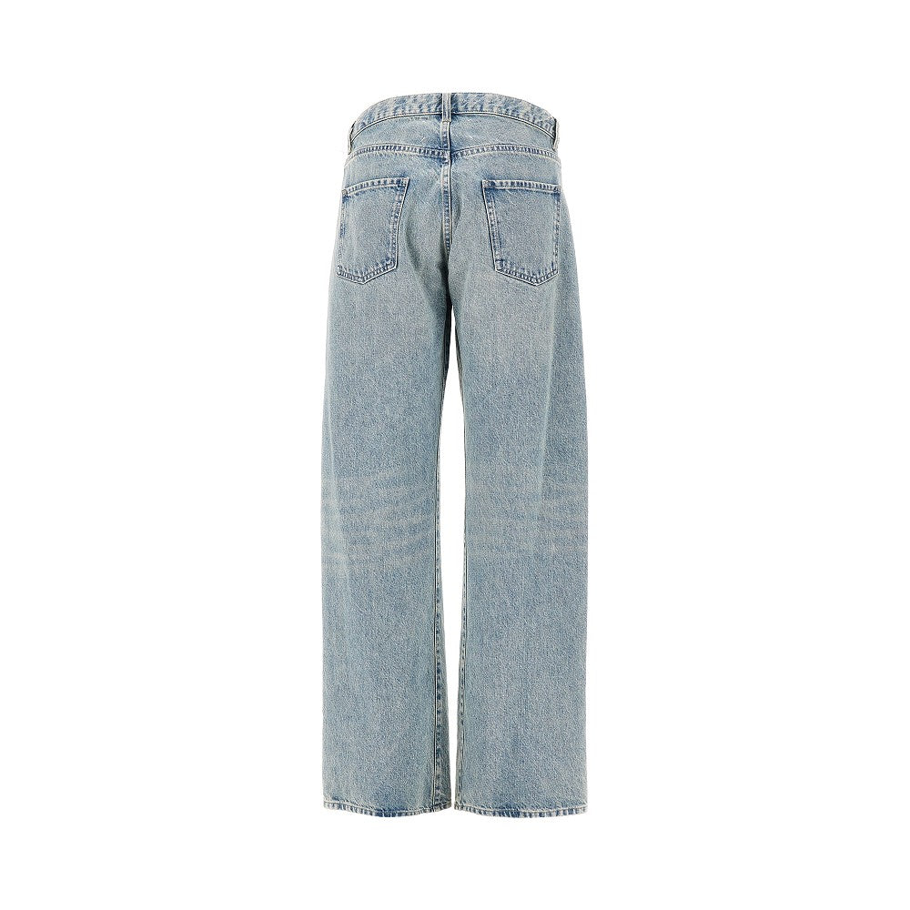 straight leg loose fit jeans