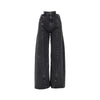 cut-out waist jeans