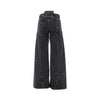cut-out waist jeans