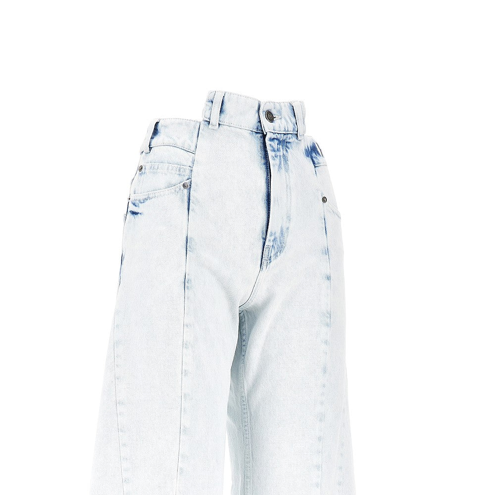 MAISON MARGIELA 24 cut-out waist wide fit jeans
