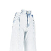 cut-out waist wide fit jeans