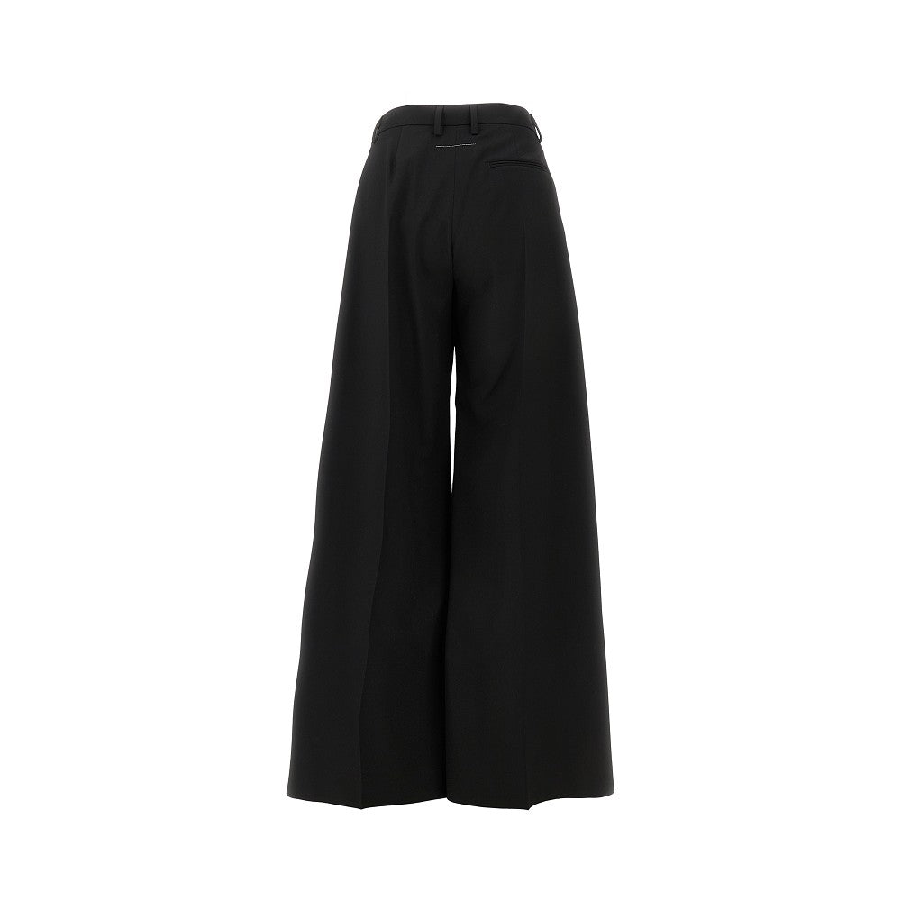 MM6 40 wide pants with tuck effect