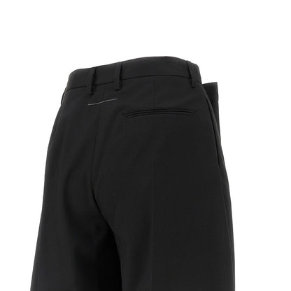 MM6 40 wide pants with tuck effect