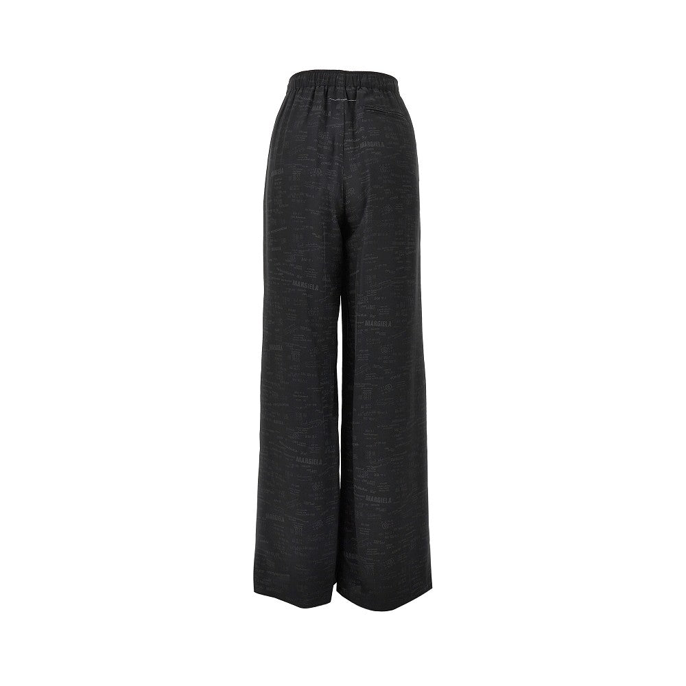 MM6 40 jacquard satin pyjama pants