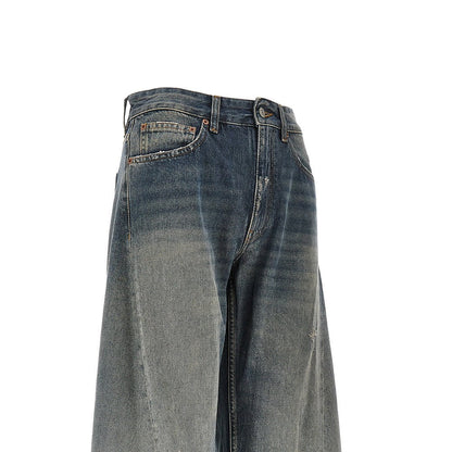 MM6 26 distressed denim wide leg jeans