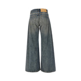 MM6 26 distressed denim wide leg jeans