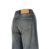 MM6 26 distressed denim wide leg jeans