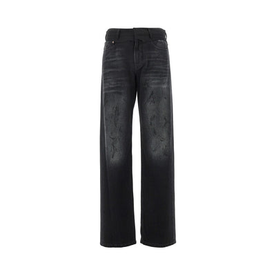 jeans with waist tailored insert